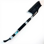 Щетка для снега телескопическая со съемным скребком, 67-87см cyber black "Techno"