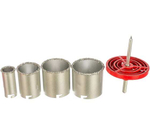 НАБОР КОРОНОК MATRIX ПО КЕРМИЧЕСКОЙ ПЛИТКЕ 33-53-67-73ММ 6-ГР ХВОСТИК 72840