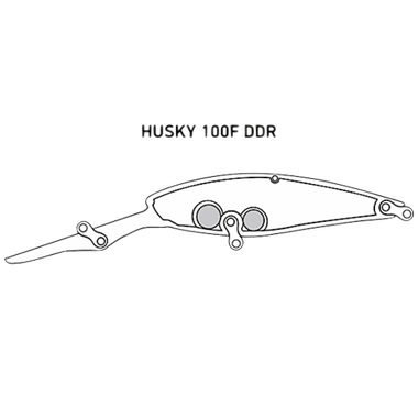 Воблер LureMax Husky 100F DDR  020  100мм 21г 3.5-4м