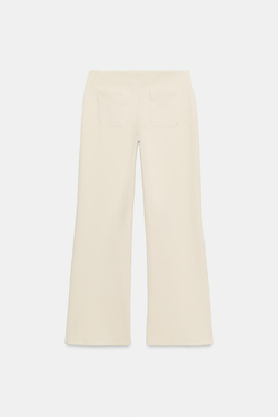 ZARA БРЮКИ ПАЛАЦЦО, ЭКРЮ