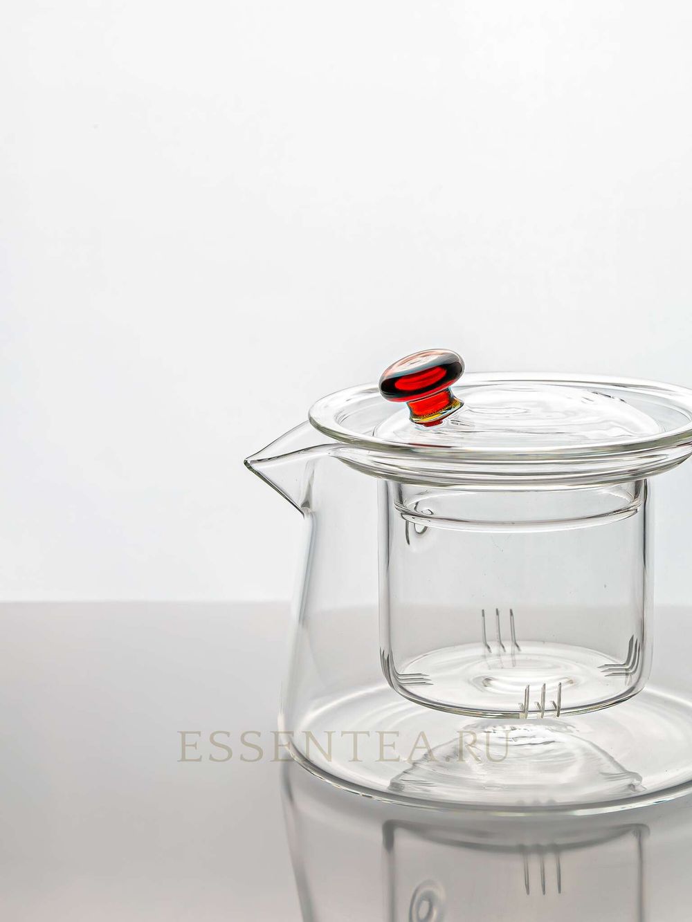 чайник с колбой стеклянный