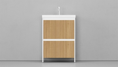 Тумба напольная VELVEX Klaufs 60.2Y-617.216 с раковиной Cersanit COMO 60