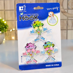 Крючок самоклеящийся 3шт "Веселые фрукты"