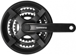 Шатуны 1/2"х3/32" 24/34/42 зуб. 170мм FC-TY301 Tourney SHIMANO "под ромб" алюминиевые черные, арт.580231