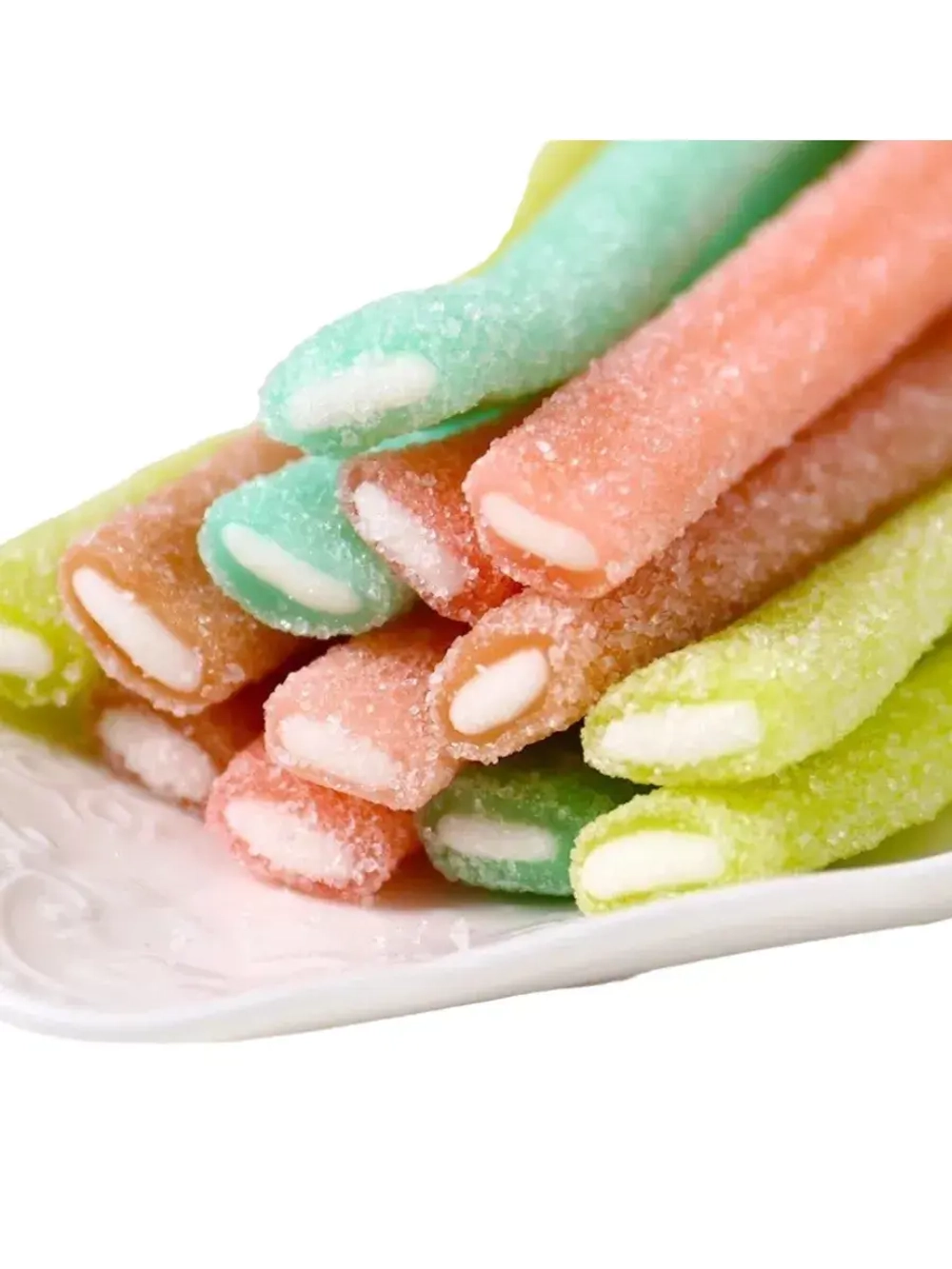 Тянучки со вкусом яблока, клубники, черники, колы 20 шт