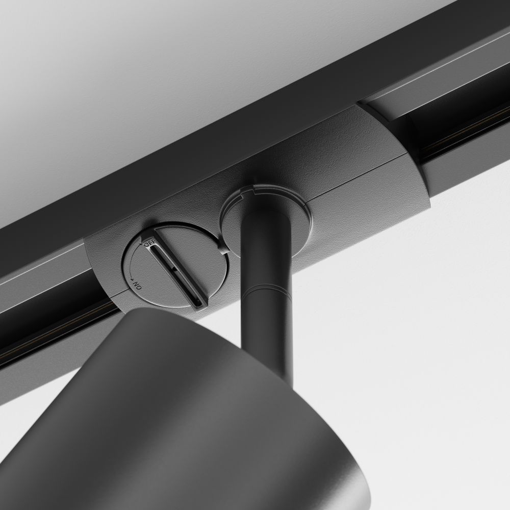 Трековый однофазный светодиодный светильник Maytoni Unity Orlo TR085-1-5W4K-B