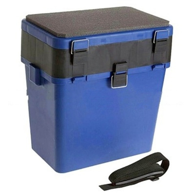 ЯЩИК ЗИМНИЙ СИНИЙ-ЧЕРНЫЙ AQUA (380*360*240). Товар уцененный