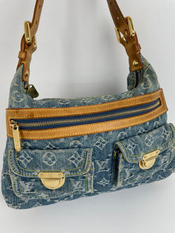 Сумка Louis Vuitton BLUE MONOGRAM DENIM & VACHETTA LEATHER BAGGY PM