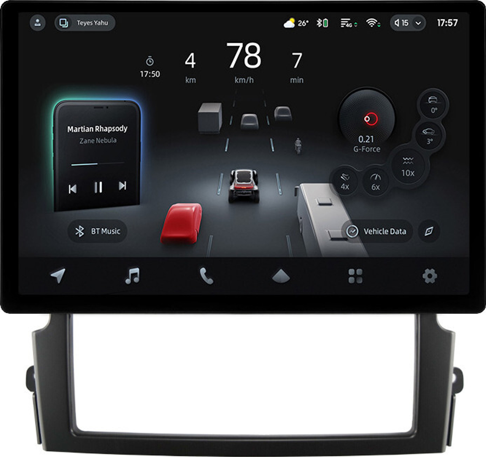 Магнитола для KIA Sorento 1 2006-2011 - Teyes CC4-PRO монитор 13" 2K QLED на Android 13, Snapdragon 778G, 8+128, AI, CarPlay, DSP, 4G SIM-слот