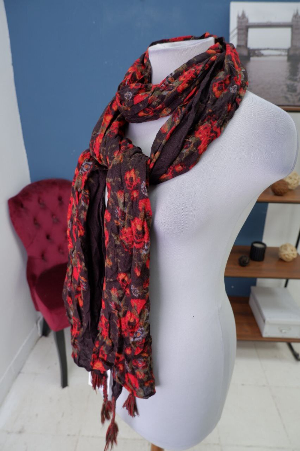 Шарф Tom Tailor шерстяной