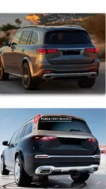 Обвес переделка для MERCEDES-BENZ GLS X167 2020+ АПГРЕЙД ДО GLS 600 MAYBACH 2024 РЕСТАЙЛИНГ Мерседес Бенц