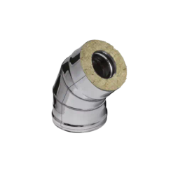 Колено Ferrum DN150*210 45 градусов 0,8/430 сэндвич 20602