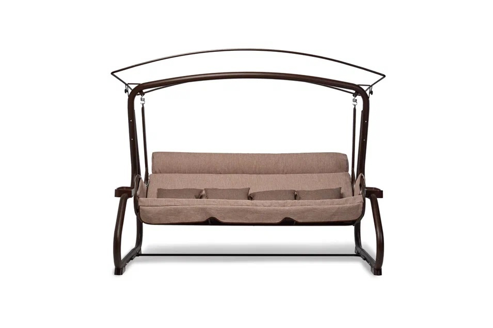 Садовые качели Redford «Бригантина Люкс Шоколад» с москитной сеткой