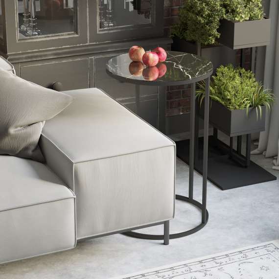 Стол придиванный Остин УФ неро/черный