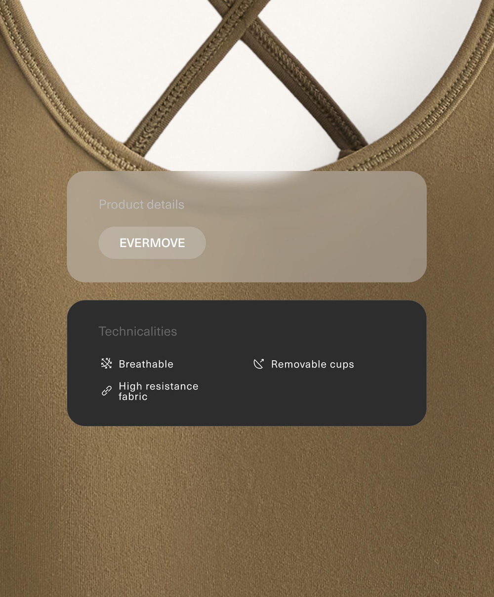 Oysho Топ-майка Evermove, оливково-зеленый
