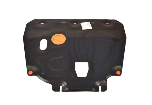 Защита картера и КПП (сталь 2 мм) для Kia Rio X-Line 2017-2020 (V - все), Kia Rio IV 2017-2022 (V - все), Hyundai Solaris 2017-2022 (V - все) (установ Alfeco.ALF1048st