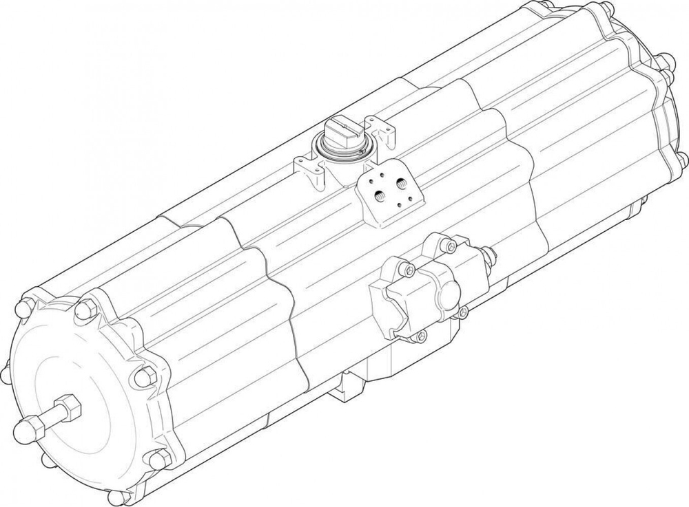 DAPS-2880-090-RS3-F16-T6 Неполноповоротный привод