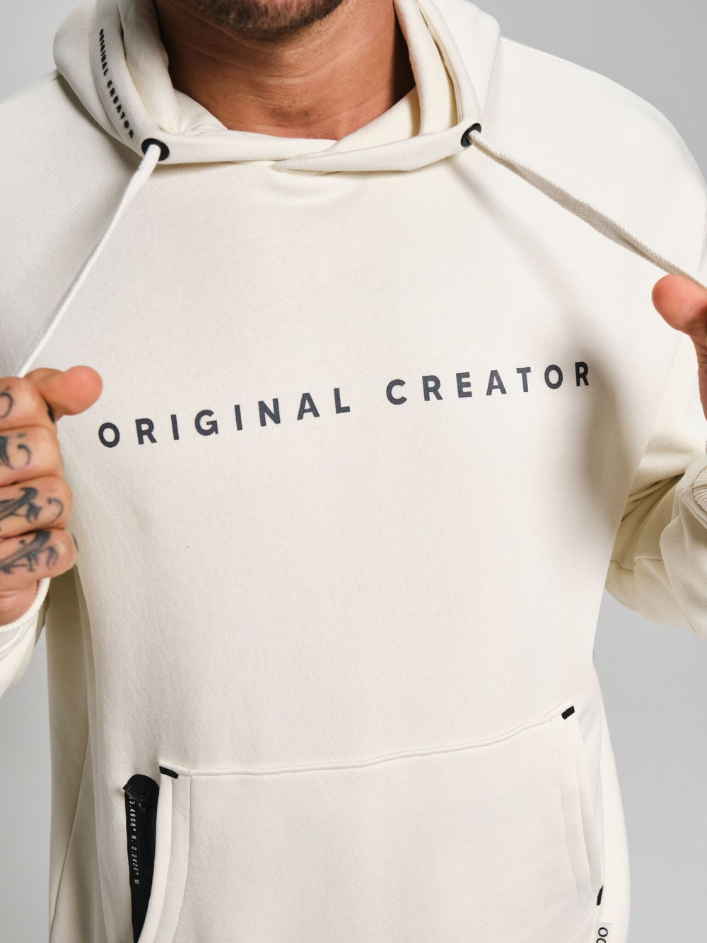 Худи мужское ORIGINAL CREATOR OVERHEAD HOODIE, Молочный