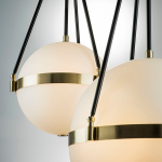 816047 Люстра MODENA 4х40W E27 ЛАТУНЬ/ЧЕРНЫЙ/БЕЛЫЙ