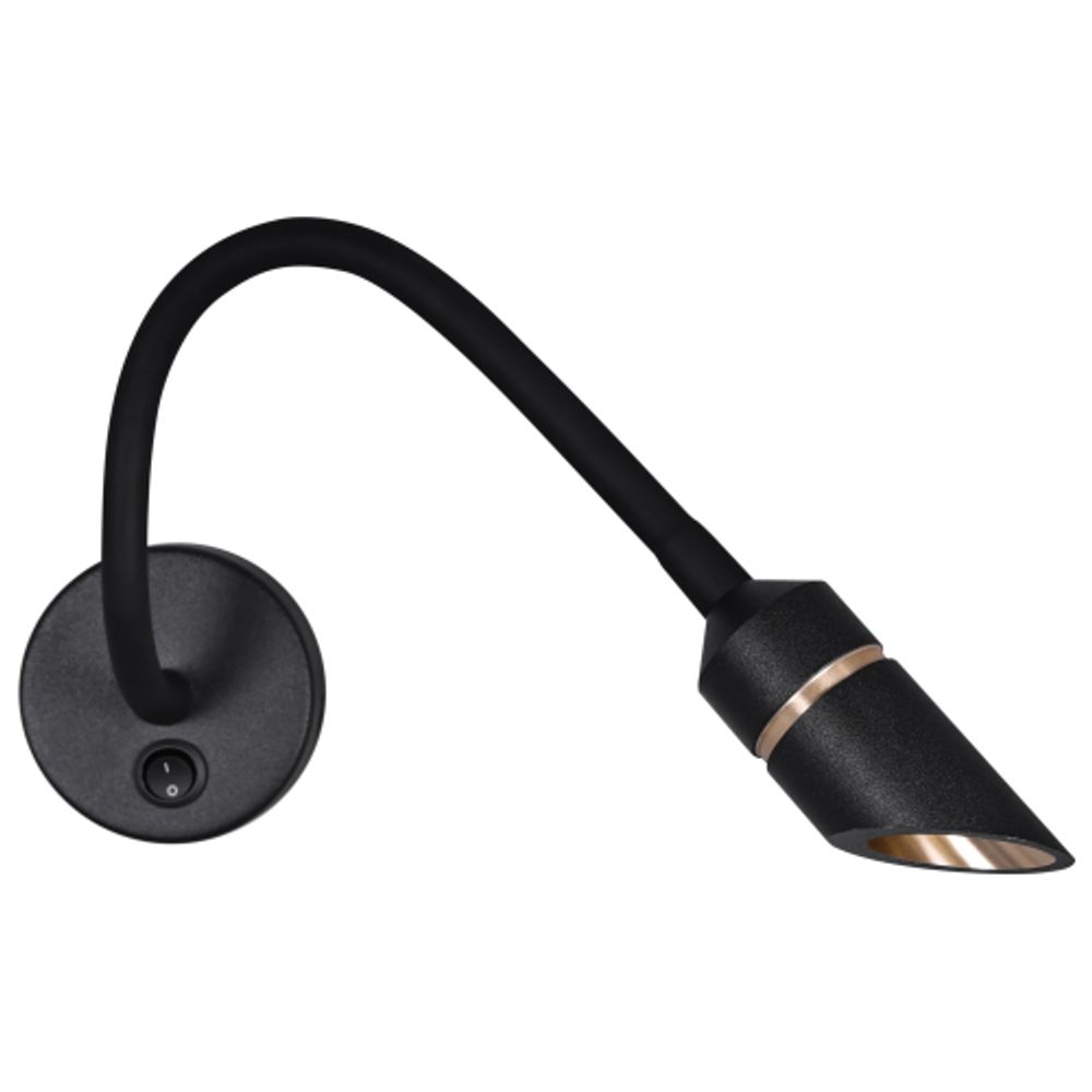 Светильник настенный ЭРА WL47 BK 3000K 3Вт IP20 черный