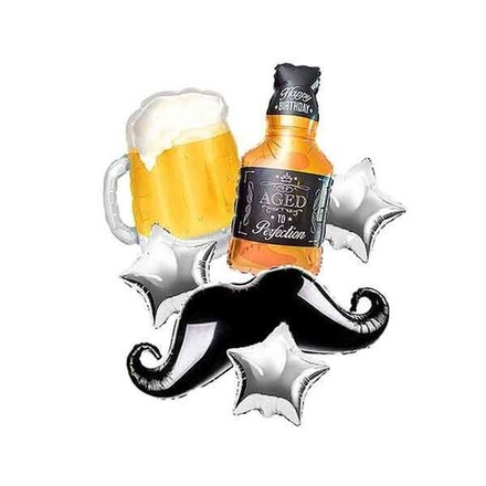 Композиция из воздушных шаров "Виски с пивом"