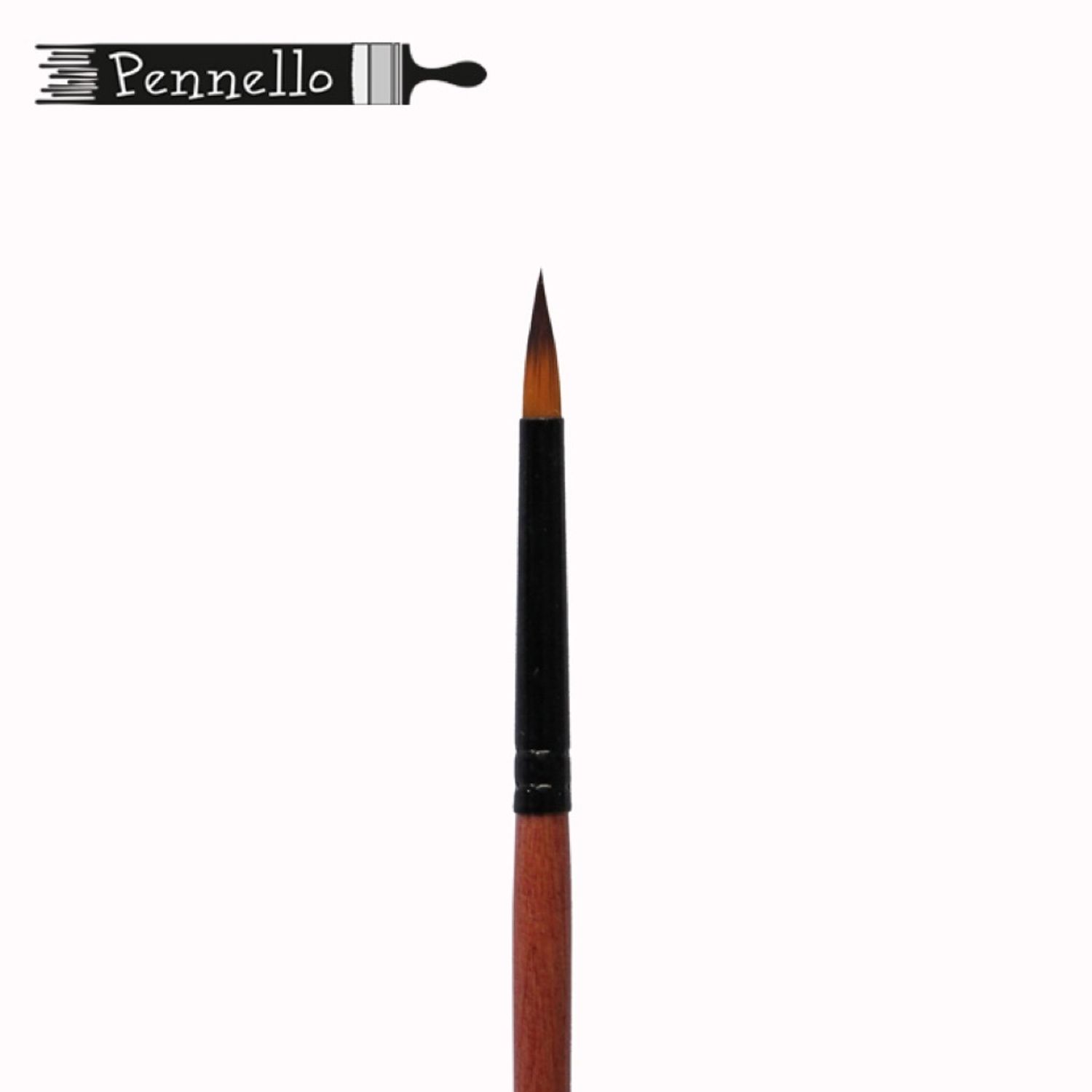 кисть Pennello синтетика круглая №4 короткая ручка