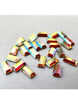 Swarovski стразы прямоугольник Crystal AB 3*7 mm(20шт)