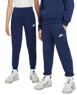 Штаны для девочки теннисные Nike Club Fleece Jogger - midnight navy/white