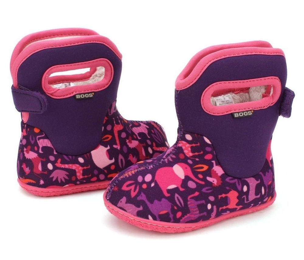 Сапоги детские Baby Bogs Classic Zoo Сиреневые