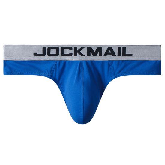 Мужские трусы стринги синие JOCKMAIL JM1029-9