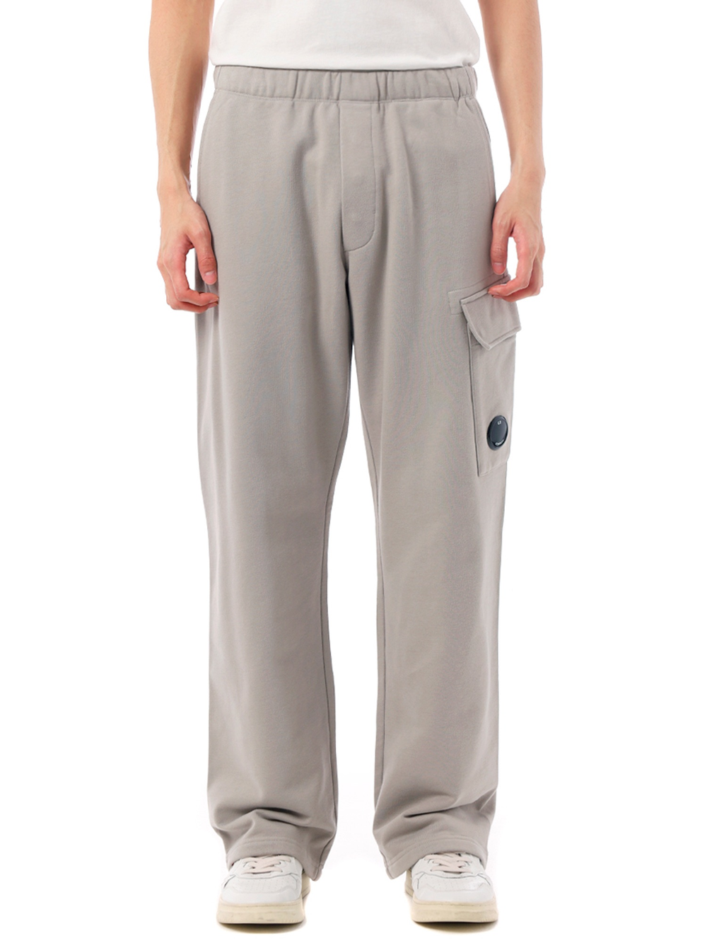 Брюки C.P. Company Diagonal Raised Fleece Cargo Lens Beige