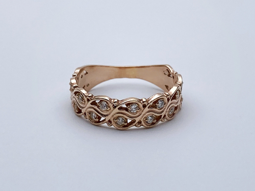 Кольцо из серебра/Позолота/С камнями