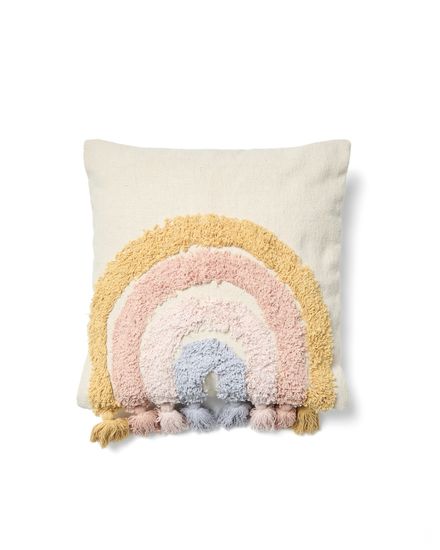 Чехол для подушки Tadea 100% хлопок разноцветная радуга 45 x 45 см
