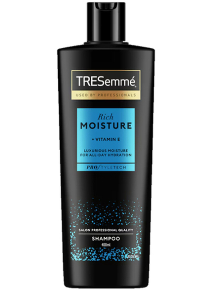Шампунь профессионального качества TRESemme Rich Moisture - 400 мл., для сухих и поврежденных волос подходит для ежедневного мытья