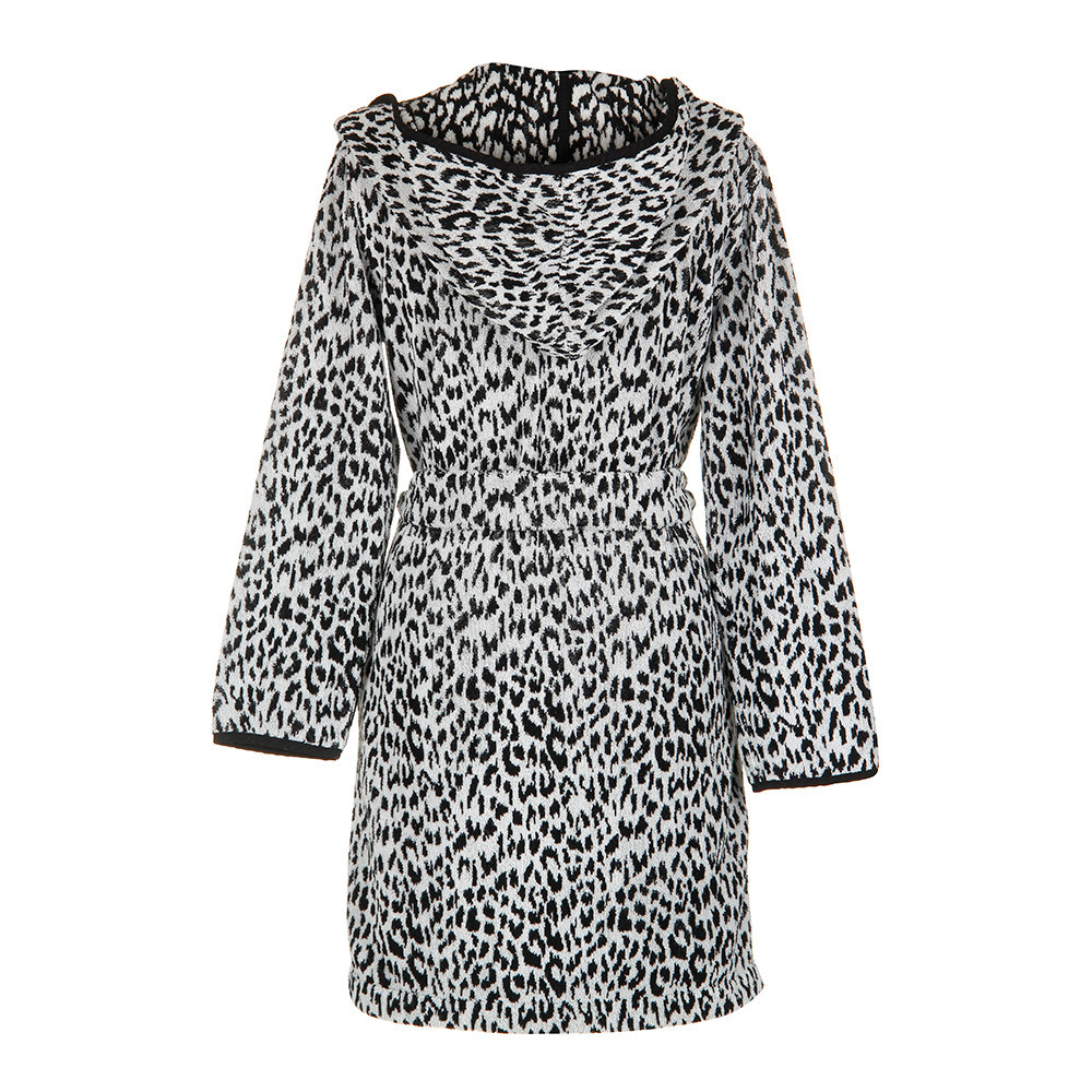 Халат махровый Abyss & Habidecor Zimba 990 черный Португалия вид сзади