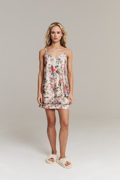 Шелковый топ с цветами