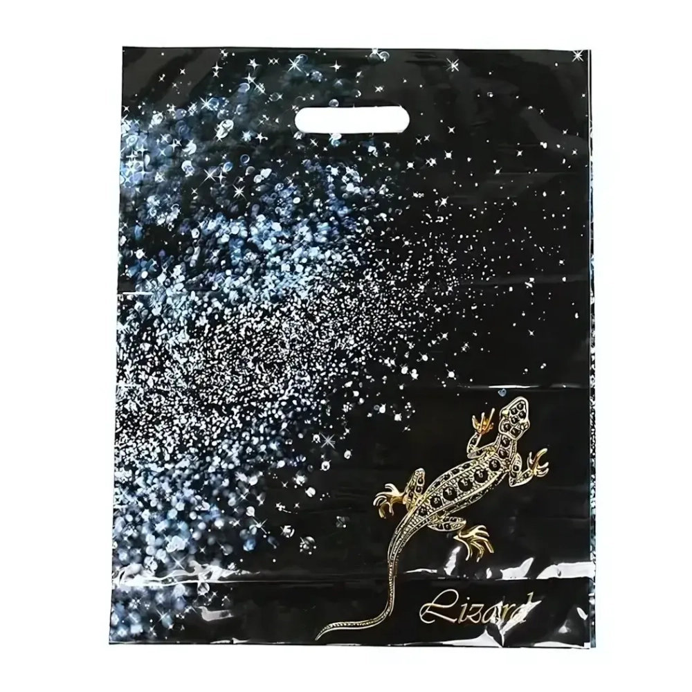 Пакет с вырубной усил ручкой 38х47+6 (60) - (Ящерица) ВУР11326