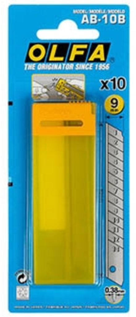 Лезвие сменные, Olfa, 9мм (10шт)