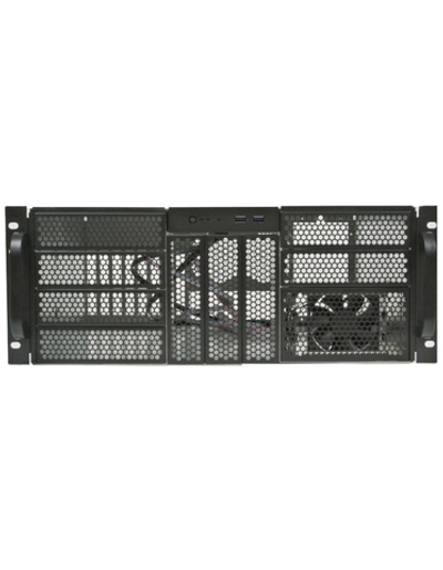 Procase RE411-D9H3-A-45 Корпус 4U server case,9x5.25+3HDD,черный,без блока питания,глубина 450мм,MB ATX 12"x9,6"
