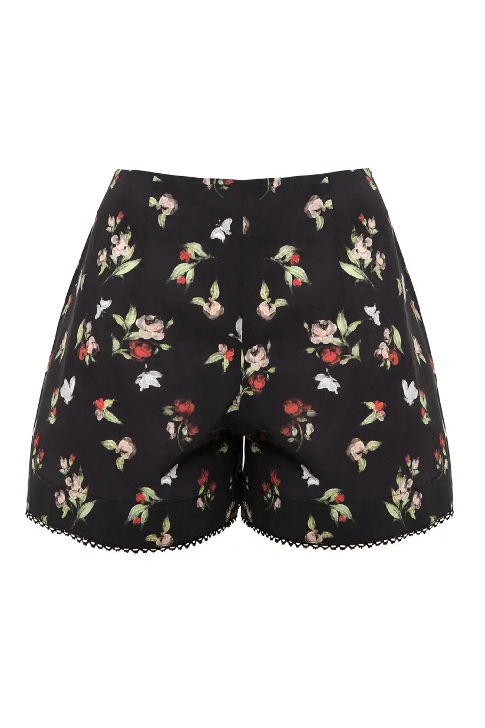 «Flower pants» Шорты из хлопка с кружевной отделкой. (2)