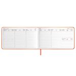 Еженедельник 2025г. А6, 87*150ммм, Феникс+ Виннер коралловый, кож.зам, тиснение, ляссе, 64л