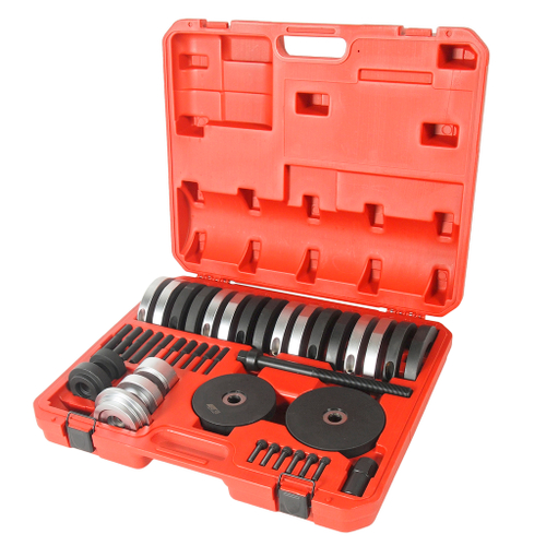 JTC-4305 - Набор инструментов для замены ступичных подшипников (VW AUDI) в кейсе JTC - 
Специально предназначен для монтажа / демонтажа ступичного подшипника передней подвески.
Применение инструмента Фольксваген (Volkswagen) Lupo, Polo, T5 Touareg, Шкода (Skoda), Сеат (Seat): 
- &oslash;62 мм.: Фольксваген (Volkswagen) Lupo, Ауди (Audi) A2 1.21
- &oslash;66 мм.: Фольксваген (Volkswagen) Polo, Шкода (Skoda) Fabia
- &oslash;72 мм.: Фольксваген (Volkswagen) Polo, Шкода (Skoda) Fabia
- &oslash;85 мм.: Фольксваген (Volkswagen) T5 / VW Touareg / Multivan.
Особенность использования: замена ступичного подшипника происходит прямо на автомобиле, не снимая рычагов, исключает повреждение подшипника при его монтаже.
Приспособление подходит для использования на автомобилях с подшипником 62, 66, 72, 85 мм.
Упаковка: прочный переносной кейс.
Габаритные размеры: 560/490/130 мм. (Д/Ш/В)
Вес: 210 гр.


ПОДРОБНАЯ ВИДЕОИНСТРУКЦИЯ