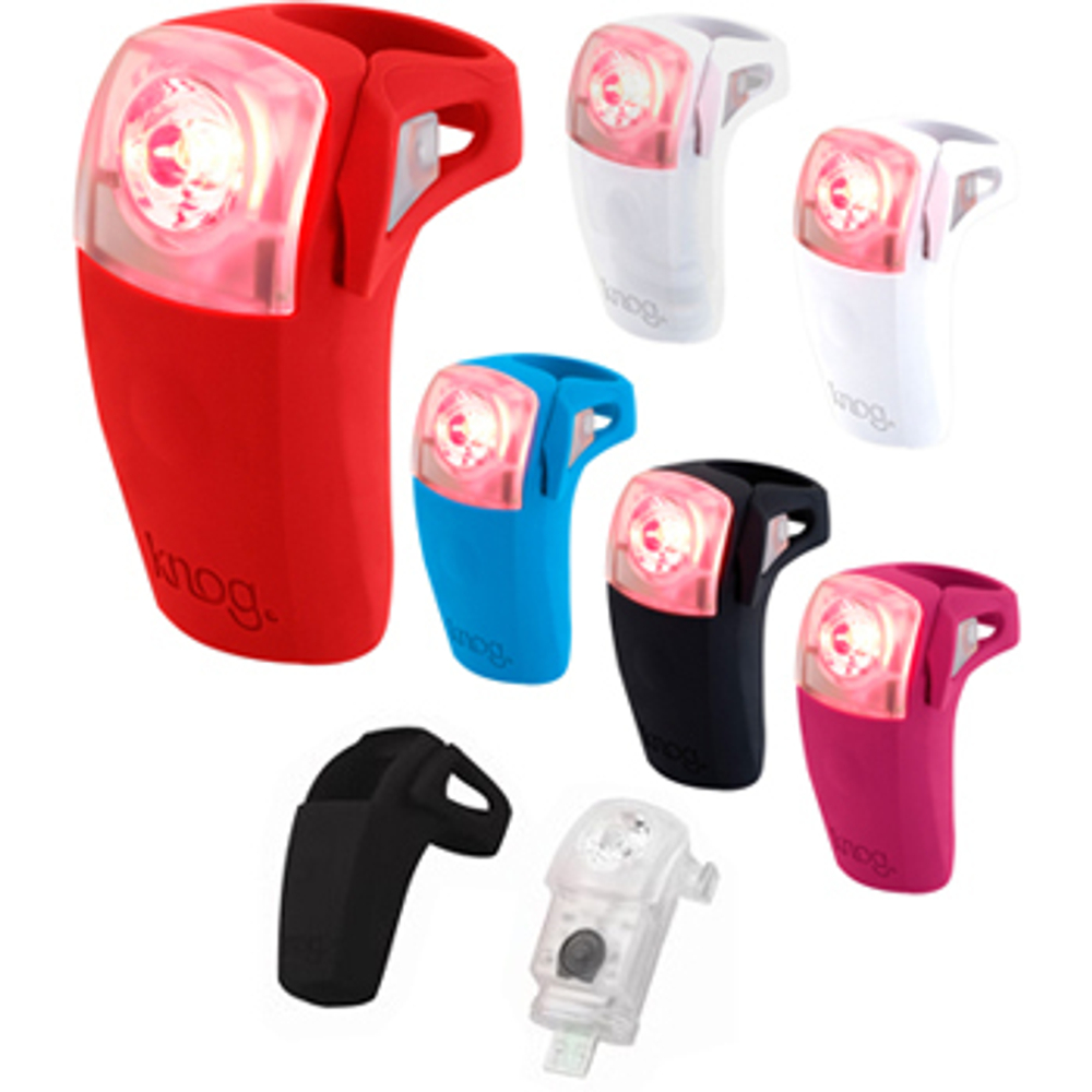 Велофонарь задний красный Knog Boomer USB Red LED rear   черный