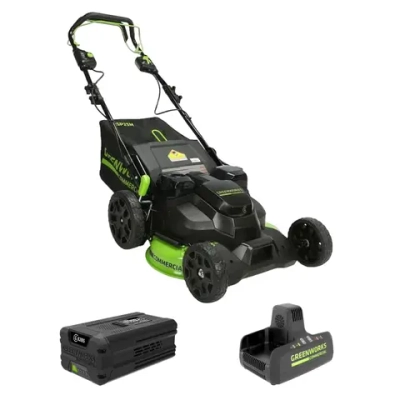 Аккумуляторная газонокосилка Greenworks GC82LM61SK5 82В (1 x 5 Ач, Быстрое ЗУ) нож 43 см, 2515607UBF