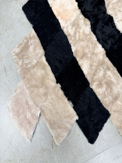 Покрывало меховое ковер из шкуры овчины