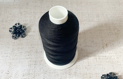 Нитки армированные 86Л 2000м (100% лавсан), чёрный