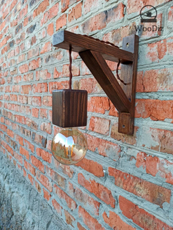 Настенный светильник  из дерева light from