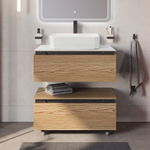 Мебель для ванной со столешницей и накладной раковиной Cezares SLIDER 80 Дуб Тангент SLIDER-800-1C-SO-RT-P