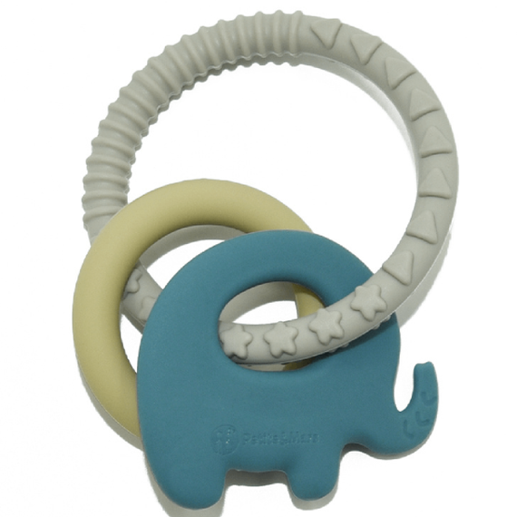 Damaq qaşıyıcı\PETITE&amp;MARS Silicone teether Elefi