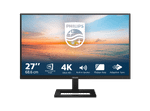 Монитор 27" PHILIPS 27E1N1800AE/01 IPS 3840x2160 60Hz 4мс 350кд/м 1000:1 HDR10 2xHDMI DP Черный